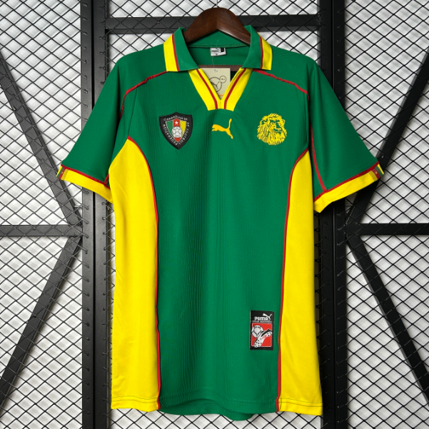 1998 Cameroon Retro Home Soccer Jersey Shirt